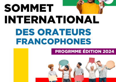 Sommet International des Orateurs Francophones 2024: graphismes divers